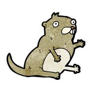funny cartoon beaver N19
