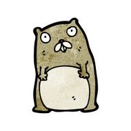 funny cartoon beaver N20