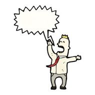 cartoon shouting man N56