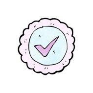 cartoon tick symbol N12