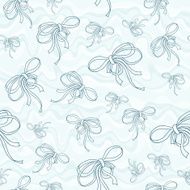 Bows On Wavy Background