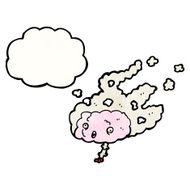 steaming brain cartoon N2