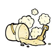 bucket and spade cartoon N3