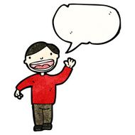 cartoon friendly man N31