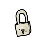Cartoon Padlock N48