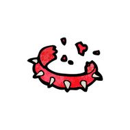 broken dog collar cartoon N2