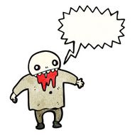 scary zombie man cartoon N3