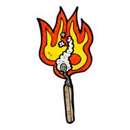 cartoon burning match N53