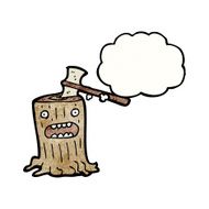 Cartoon Tree Stump N11