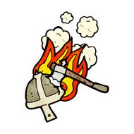 medieval helmet cartoon N4