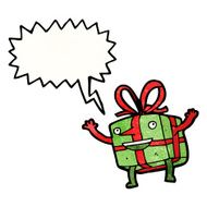 cartoon christmas present N68