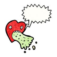 love sick heart cartoon N9