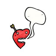 talking love heart cartoon N3