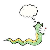 cartoon slithering snake N20
