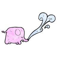 cartoon funny elephant N19