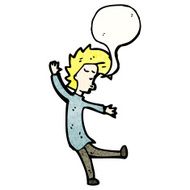 cartoon dancing blond man N2