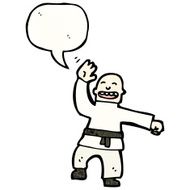 cartoon karate expert N8