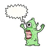 cartoon alien monster N42