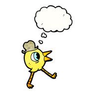 funny cartoon bird N213