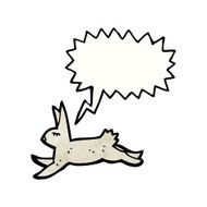 cartoon running rabbit N2