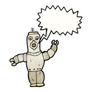 cartoon retro robot N2