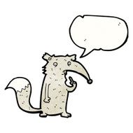 cartoon curious wolf N2
