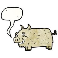 cartoon hairy pig N2