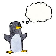 funny cartoon penguin N54