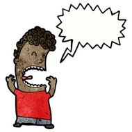 cartoon shouting man N58
