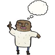 cartoon man with idea N191