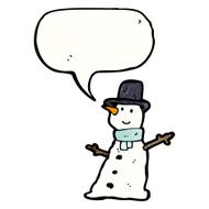 Cartoon Snowman N99