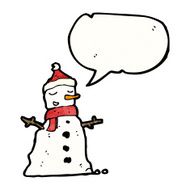 Cartoon Snowman N101