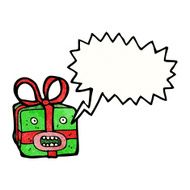 monster christmas present cartoon N2