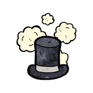 dusty old top hat cartoon N3