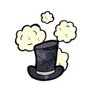 dusty old top hat cartoon N4