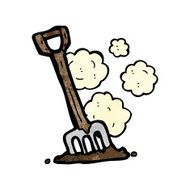 garden fork cartoon N2