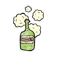 cartoon cider bottle N4
