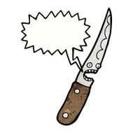 knife cartoon character N11