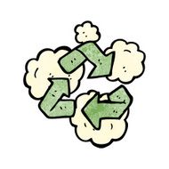 recycling symbol cartoon N2