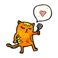 cartoon cat in love N4