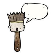 cartoon talking paintbrush N4