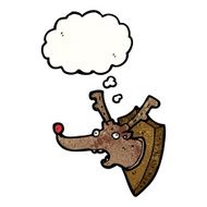 cartoon stuffed christmas reindeer head N2