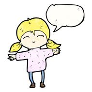 Happy Girl Cartoon N11