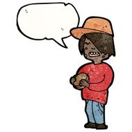 boy eating junk food cartoon N2