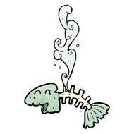 fish bones cartoon N4