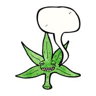 cartoon marijuana leaf symbol N2
