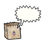 paper bag cartoon character N15