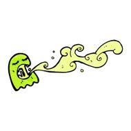 cartoon slimy ghost N15