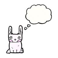 pink rabbit cartoon N6