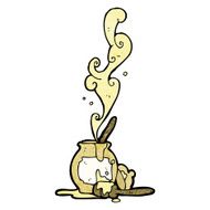 old clay honeypot cartoon N10